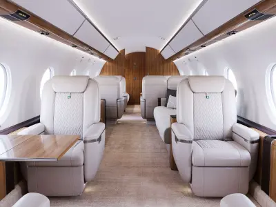 Privat Jet Interior 3D model