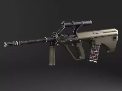 Steyr Aug A1 assault rifle 3D model