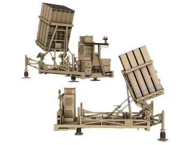  Iron Dome missile defense system 3D model