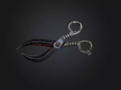 Rustic Shears Low-poly 3D model