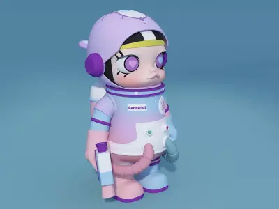 Pop Mart-Figurine 02 3D model