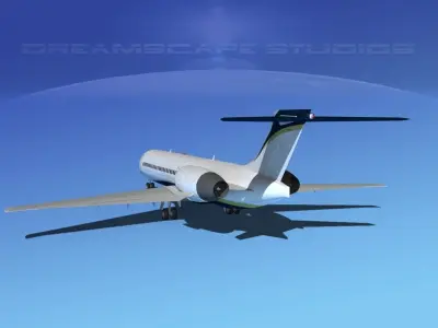 Boeing 717-200 Corporate 4 3D model