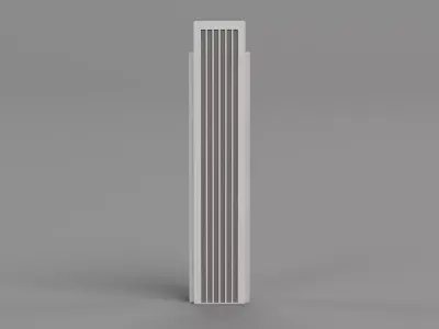 Paper Skyscraper V8 Low-poly 3D model