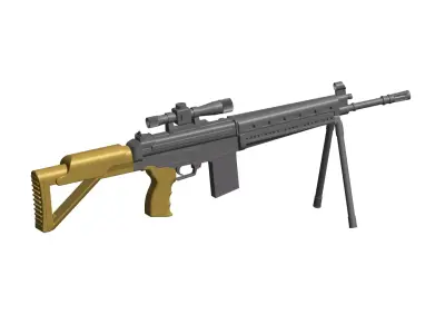 sniper gun 3D model purchase