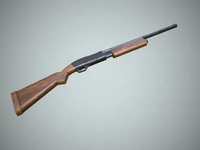 Shootgun shotgun Free low-poly 3D model