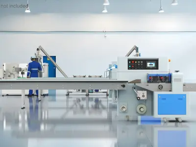 Seafood Processing and Packaging Conveyor 3D model