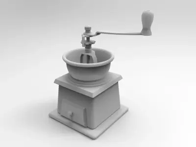 Manual coffee grinder 3D model