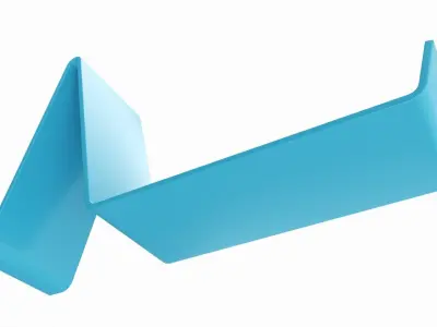 Store Shoe Display Stand Acrylic Free 3D model