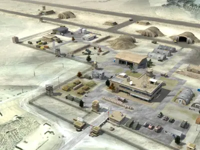 Military Airfield Basic 3D model