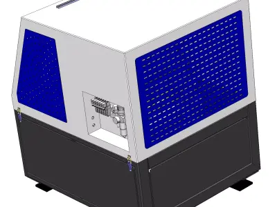 Planetary grinding equipment 3D model