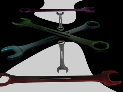 Cool Looking Wrench 3D model