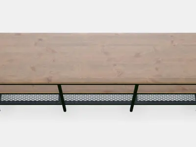 FJALLBO TV bench Low-poly 3D model