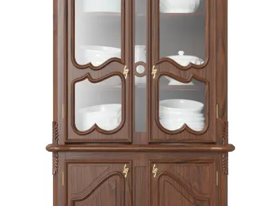 Classic style display cabinet 750 3D model