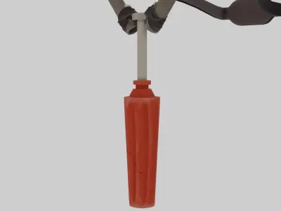 Hand Crafted Slingshot Low-poly 3D model
