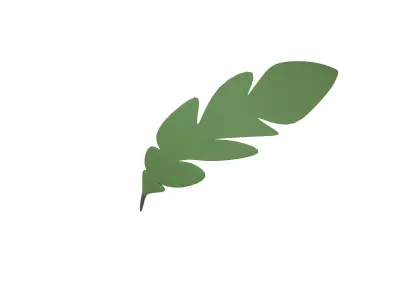 Feather Pen v1 003 Low-poly 3D model
