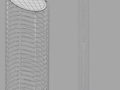 roche bobois ring floor lamp 3D model