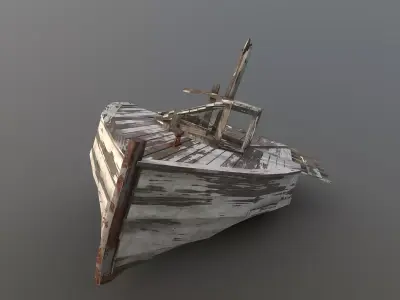 Old Boat Low-poly 3D model purchase