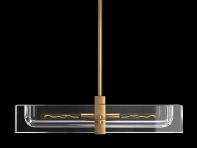 SAVILE LINEAR CHANDELIER 24 3D model