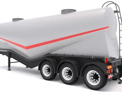Cement Trailer 3D model