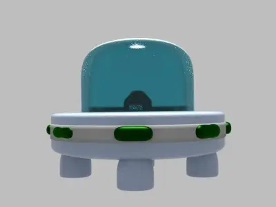 Uflee Ufo Low-poly 3D model