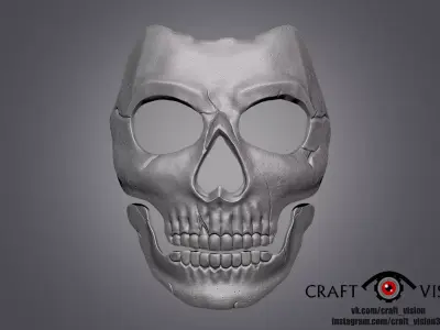 Ghost mask 3D print model 3D print model