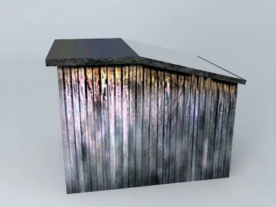 Eco Rail Track LineSide Hut Old Steam Days Free 3D model