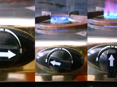 Gas stove knobs universal fit 2 models 3D print model