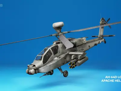 AH-64D Longbow Apache 3D model