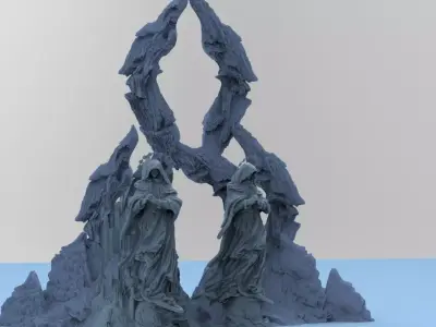 Zadkiel Grand mountain 3D model