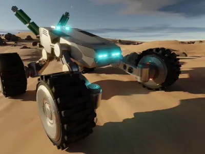 Sci-Fi Rover Free 3D model