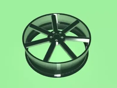 Alloy Rim Free 3D model
