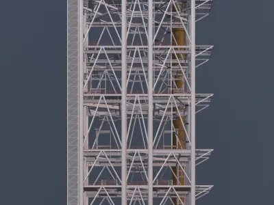 Industrial building 2320 3D model