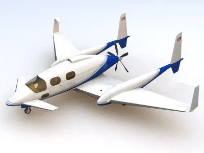 SciFi Future General Aviation 3D model