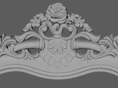 chair ornate 3D model