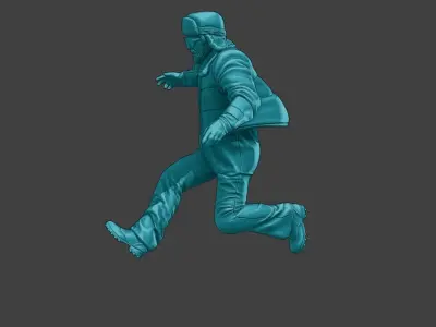 Actual Male Truck Driver AMTD 005 3D print model