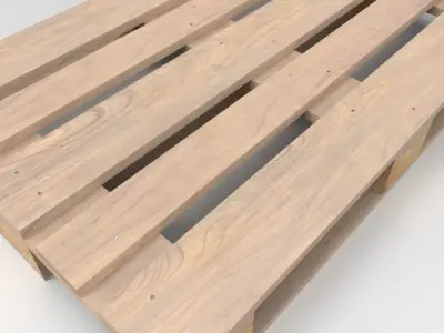 Pallet 1200 x 800 mm 3D model