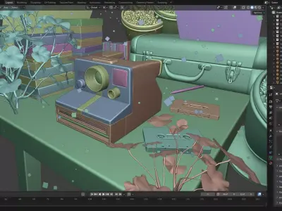 Polaroid Camera 3D model