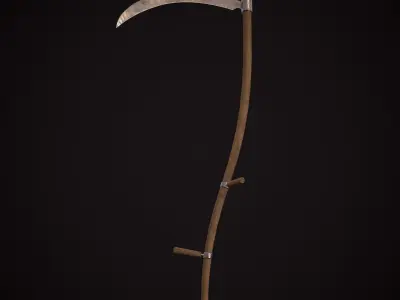 Scythe Low-poly 3D model get