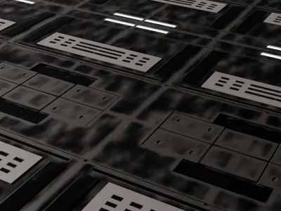 5 SCI-FI Panels 3D Models Free low-poly 3D model