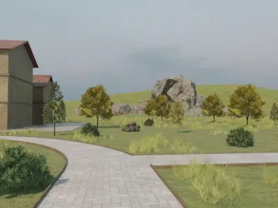 Village Overview 3D model purchase