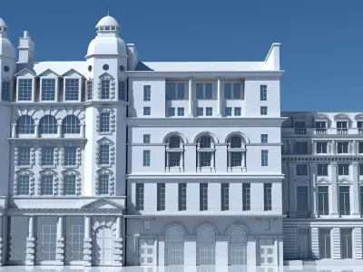 Commercial Building Facade 11 3D model