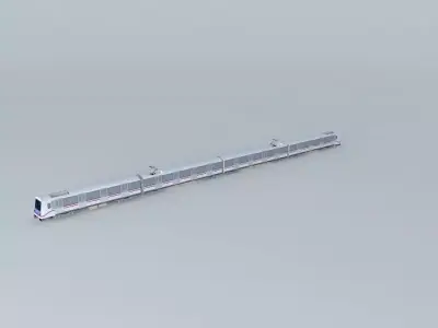Shanghai Metro Line6 AC 04 Train ALSTOM SH Company Free 3D model