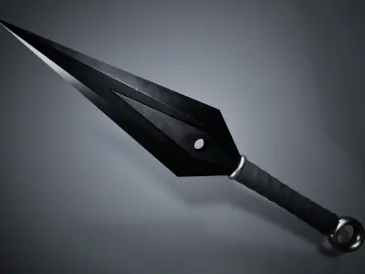 Kunai Free low-poly 3D model purchase
