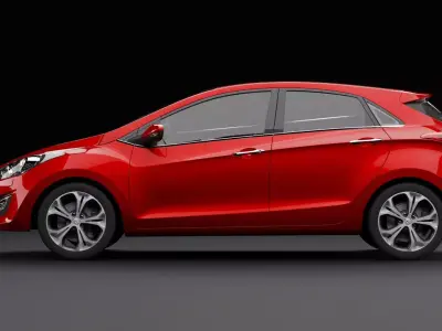 Hyundai i30 Metallic Red 3D model