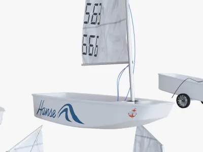 Sailboat Boat 3D model