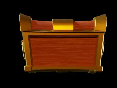 Low poly Treasure Chests  Low-poly 3D model