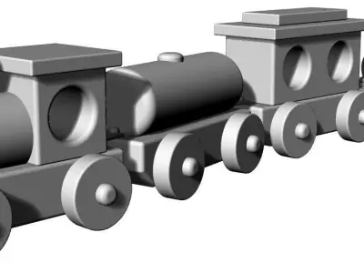 train toy Free 3D model