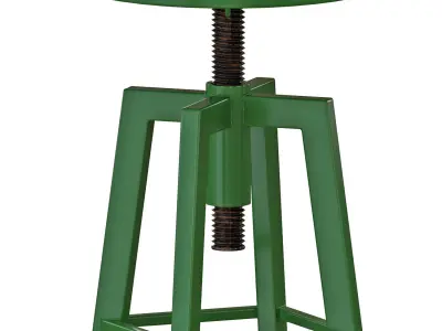 Zara Bar Stools And Table 3D model