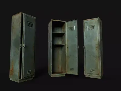 Locker Low-poly 3D model