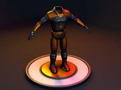  scifi costume Free low-poly 3D model
